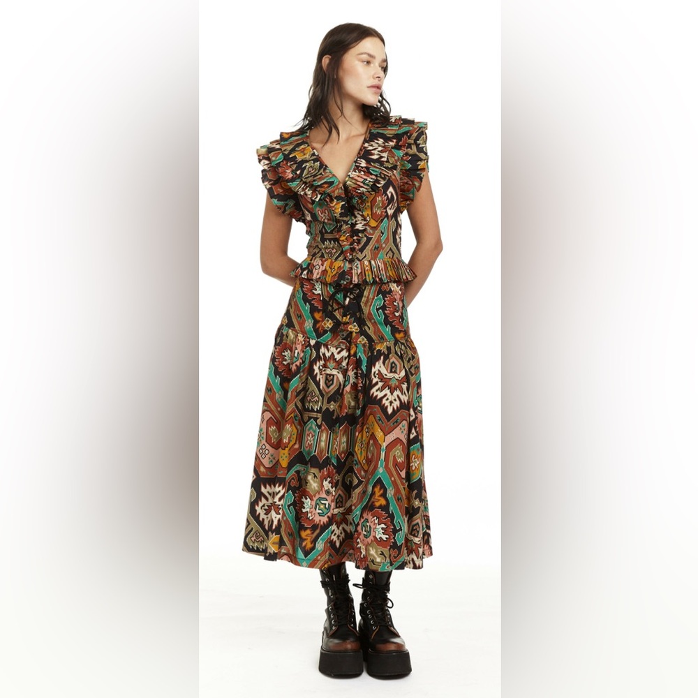 Love the Label Aztec boho midi skirt nwt - Picture 2 of 3